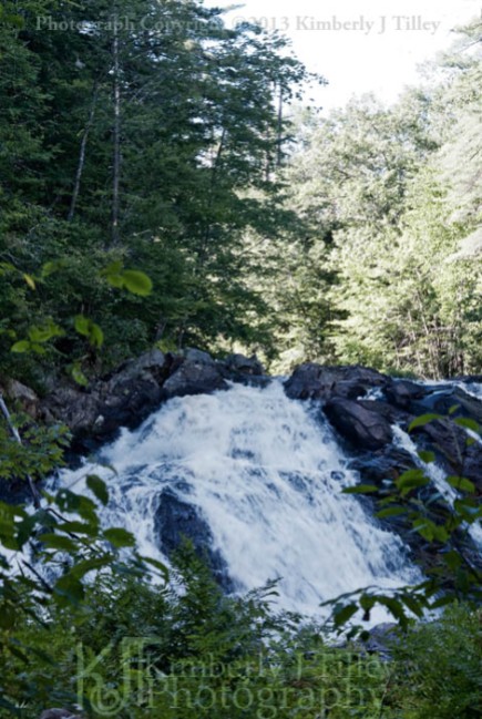 waterfall, new hampshire, summer, landscape, trees, Kimberly J Tilley